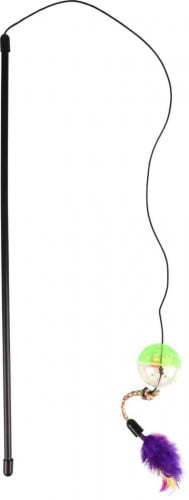 فلامنجو لعبة للقطط 50 سم من الريش