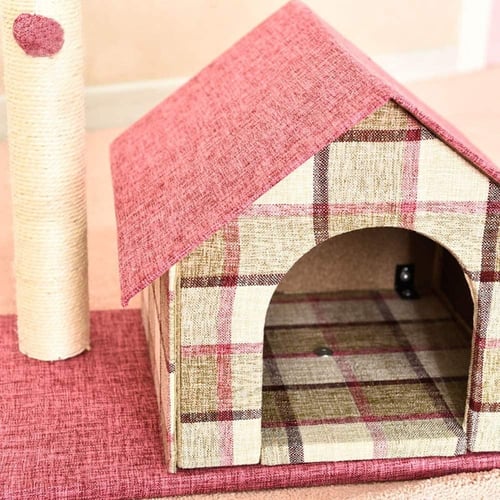 بيت للقطط مع خداشة