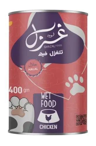 غزل طعام رطب بنكهة الدجاج 400g