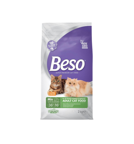 بيسو طعام جاف بنكهة الدجاج و اللحم 1kg