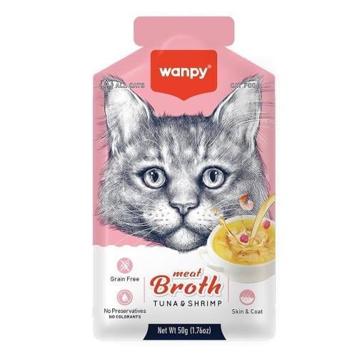 We request tuna and shrimp for cats 50g