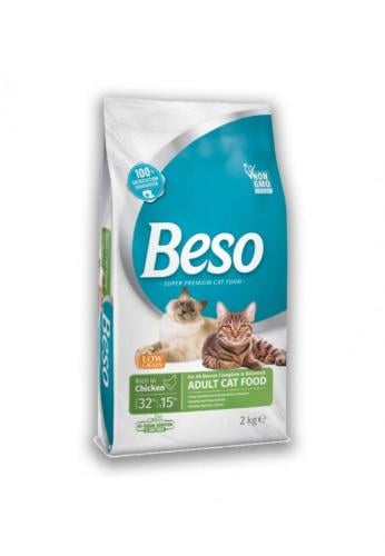 بيسو طعام جاف بنكهة الدجاج للقطط البالغة 1kg