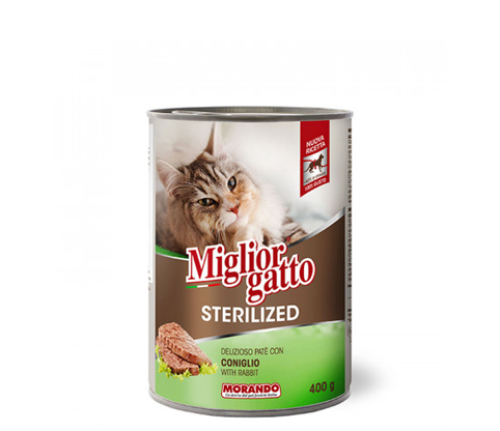 ميجلور جاتو طعام رطب للقطط بلحم الأرانب للقطط المع...