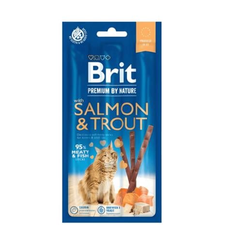 Brit Premium Salmon Trout Sticks Cat Treats - بريت...