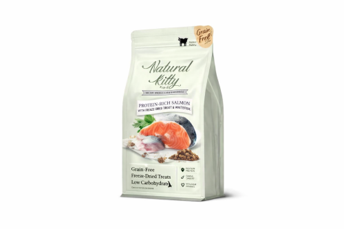 ناتشورال كيتي مجفف بالتبريد – السمك مع السالمون ال...