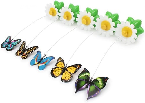 لعبة طائرة على شكل فراشات للقطط الصغيرة والكبيرة