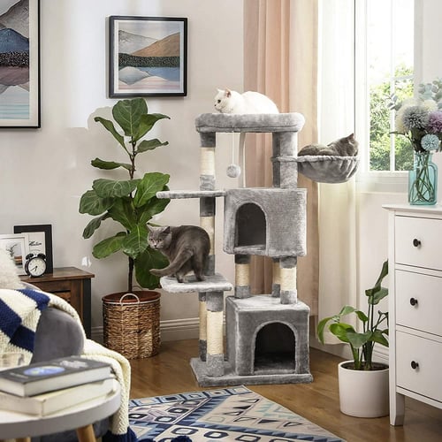 فينديريا بيت و خداشة للقطط حجم كبير لون رمادي بطول...