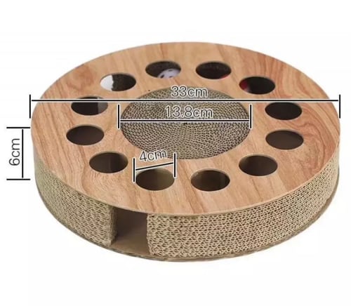 لعبة للقطط مع لوح للخدش للقطط ، لعبة ممتعة لتنمية...