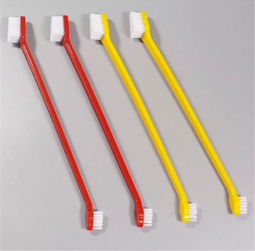 Dual Head Pet Toothbrush Set - مجموعة فرشاة أسنان...