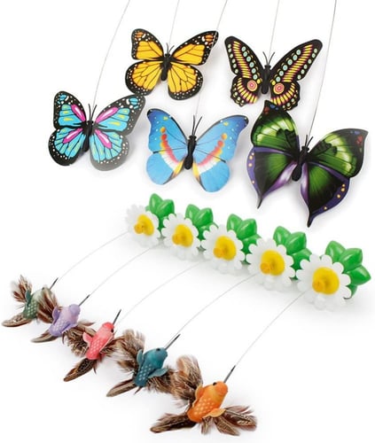 لعبة طائرة على شكل فراشات للقطط الصغيرة والكبيرة