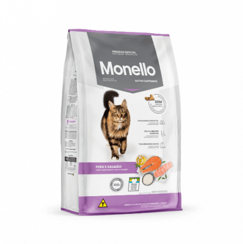 مونيلو 1 كيلو سلمون ودجاج للقطط المعقمة