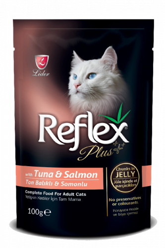 20 ظرف من طعام ريفليكس القطط مع التونة والسلمون -1...