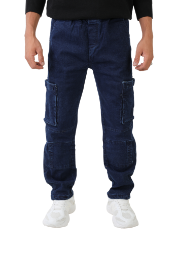بنطال جينز كارجو "Denim Utility"