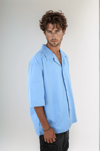 قميص اوفر سايز نص كم