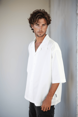 قميص اوفر سايز نص كم