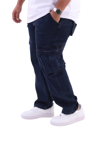 جينز كارجو جامبو اوفر سايز