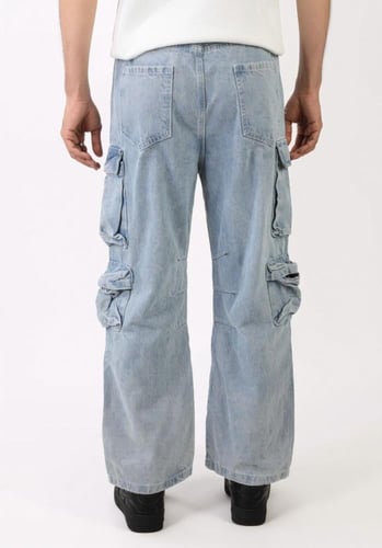 بنطال جينز "كارغو"