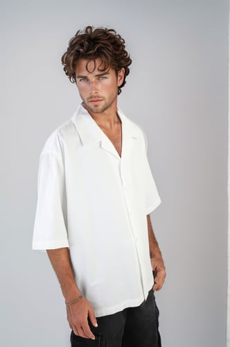 قميص اوفر سايز نص كم