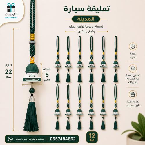 ميدالية سيارة قبة المدينة ١٢ حبة