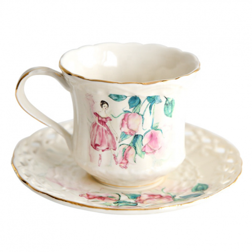 كوب شاي إنجليزي Rose Lady