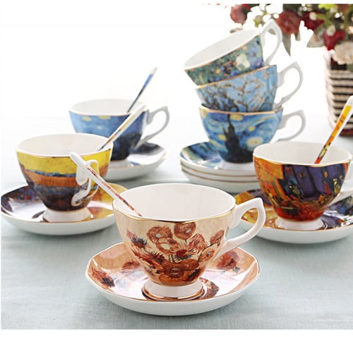 كوب شاي إنجليزي Van Gogh Apricot