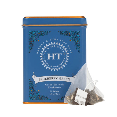 شاي أخضر بالتوت الأزرق Harney & Sons الملكي