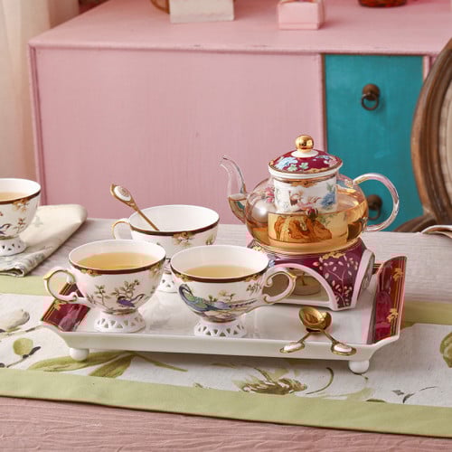 طقم شاي متكامل Après-midi أحمر