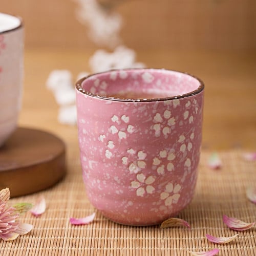 كوب قهوة فلات وايت Sakura Pink