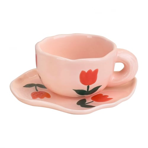 كوب سيراميك يدوي Miyake Pink