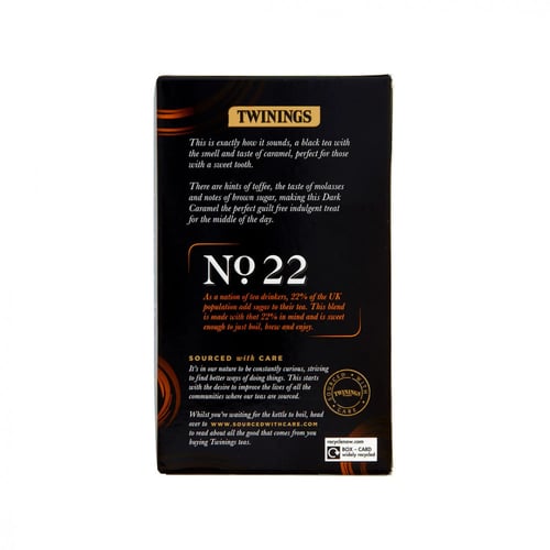 شاي أسود داكن بالكراميل Twining رقم 22
