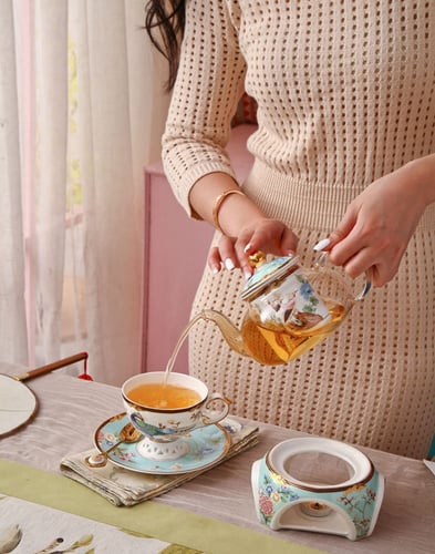 طقم شاي متكامل Après-midi أزرق