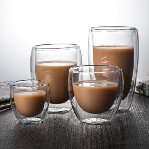 كوب زجاجي مزدوج Aero