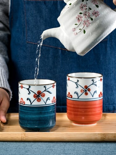 كوب قهوة لاتيه Orchid أزرق