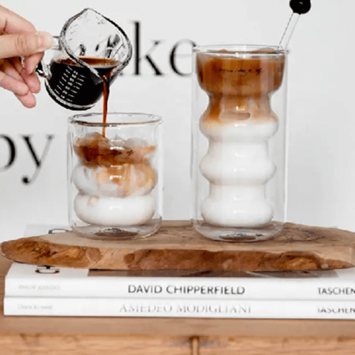 كوب زجاجي مزدوج Matchy