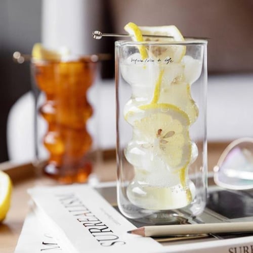 كوب زجاجي مزدوج Matchy