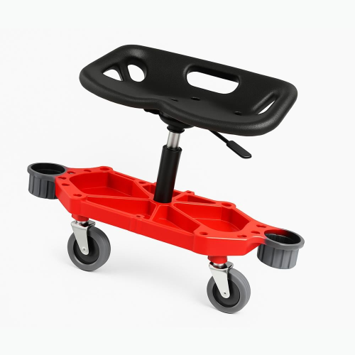 اوتو برايت تكرسي تلميع احمر مطور حامل اغراض