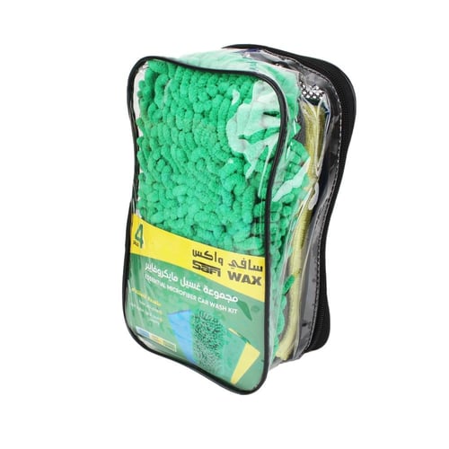 سافي واكس مجموعة الغسيل مايكروفايبر مكونه من 4 قطع