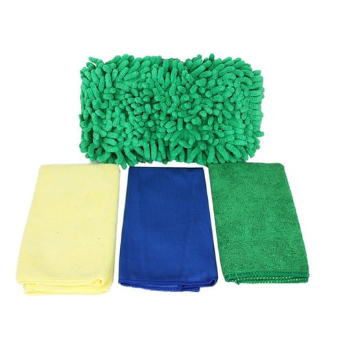 سافي واكس مجموعة الغسيل مايكروفايبر مكونه من 4 قطع