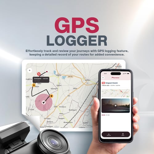 بايونير داش كام امامي خلفي 4k مع خاصية الذكاء الاص...