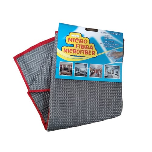 منشفة | زجاج مقاس 40*60 اللون احمر ورمادي