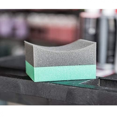 اسفنج | تلميع كفرات مقوس لون اخضر كبير عريض