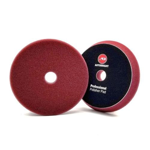 اوتوبرايت | اسفنج تلميع خشن عنابي 6 انش