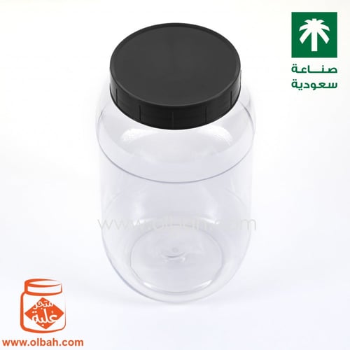 علبة حجم 1600 مل غطاء أسود - الكمية 18 علبة