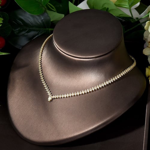 طقم زركون ناعم لون ذهبي 4 قطع