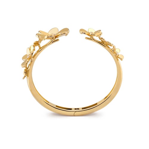 اسوارة فان كليف فريفول قيد 7 وردات مزينة بأحجار زر...