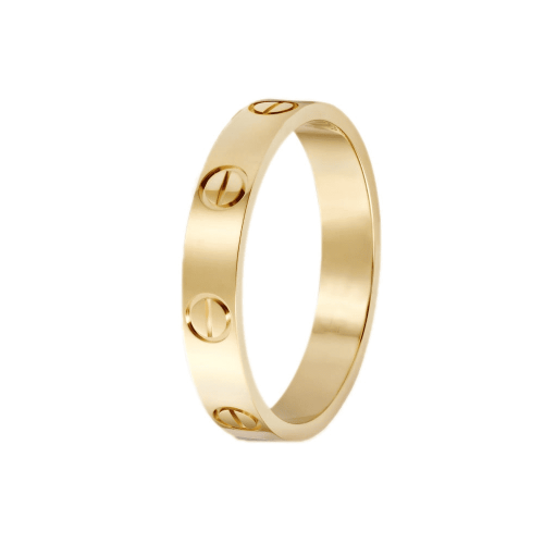 خاتم كارتير ذهبي بدون احجار