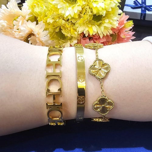 مجموعة اساور "اناقة راقية" 3 اساور فخمه جدا كليف