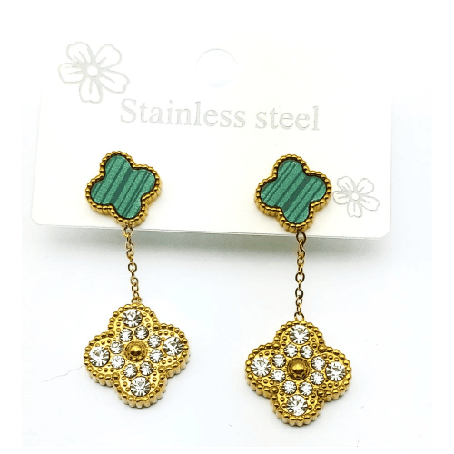 حلق كليف وجه زركون وجه اخضر