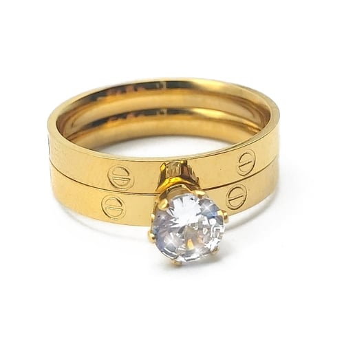 خاتم تونز بتصميم مستوحى من دبلة كارتير