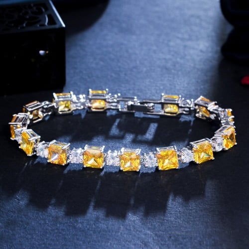 طقم مجوهرات زركون 4 قطع فخم جدا وانيق مزين بالزركو...